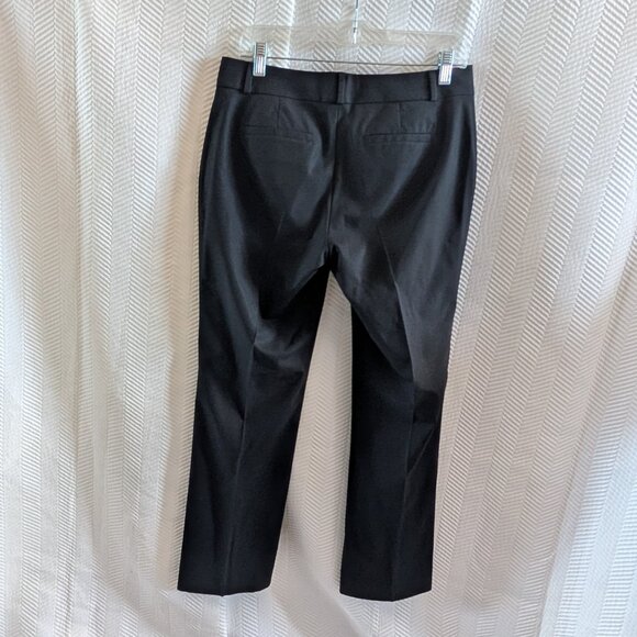 Banana Republic Martin Fit Petite Black Wool Trousers Size 6P - Picture 2 of 9